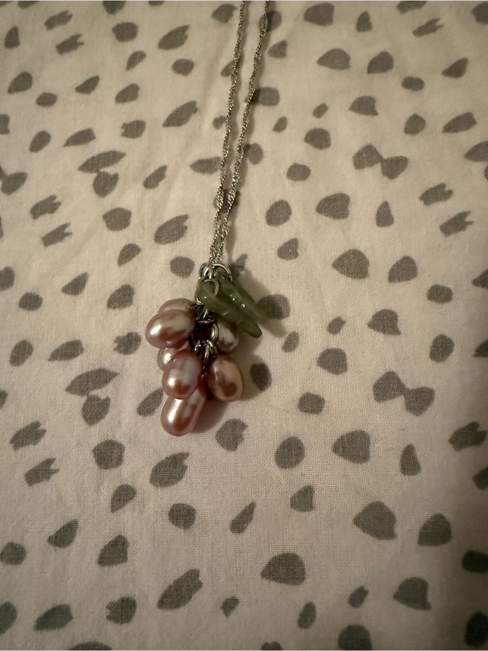 Freshwater pearl grape bundle necklace
